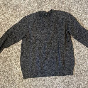J Crew Speckled Black and Grey Sweater size XL